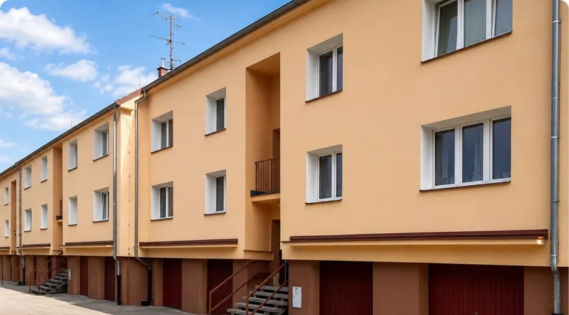 Zateplený bytový dům v Uhlířských Janovicích